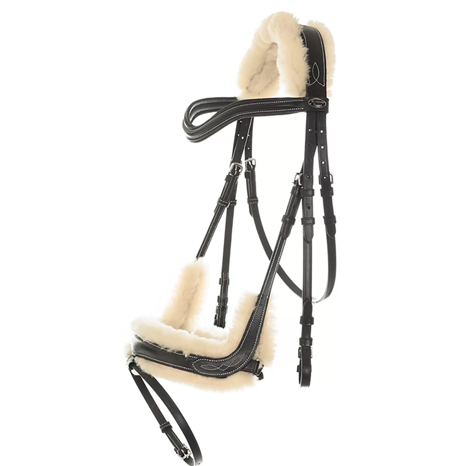 kavalkade Briglie E Chiudibocca | Briglia In Pelle Di Pecora Ivy Black