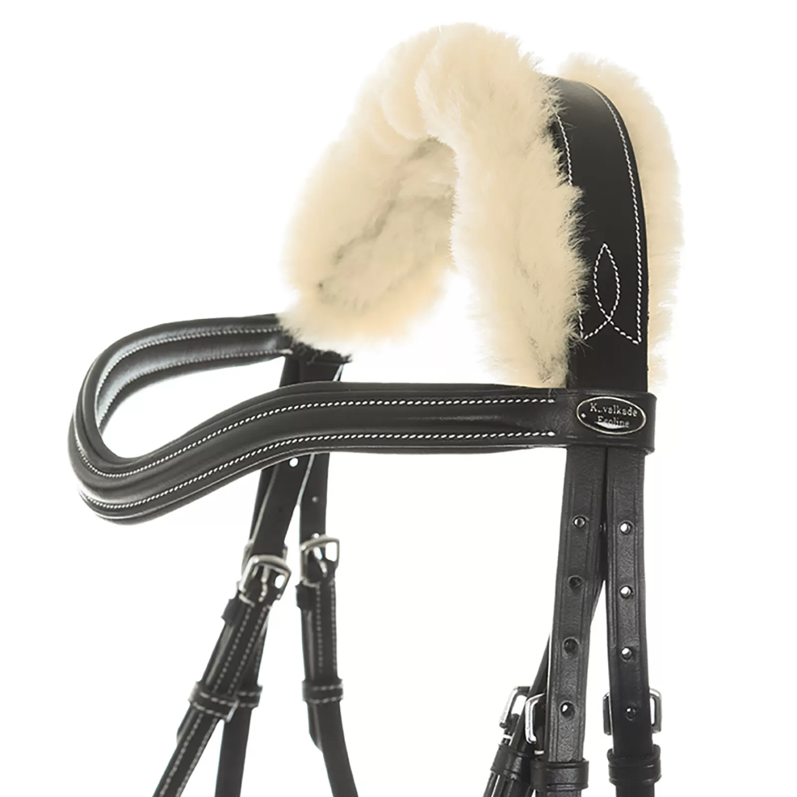kavalkade Briglie E Chiudibocca | Briglia In Pelle Di Pecora Ivy Black