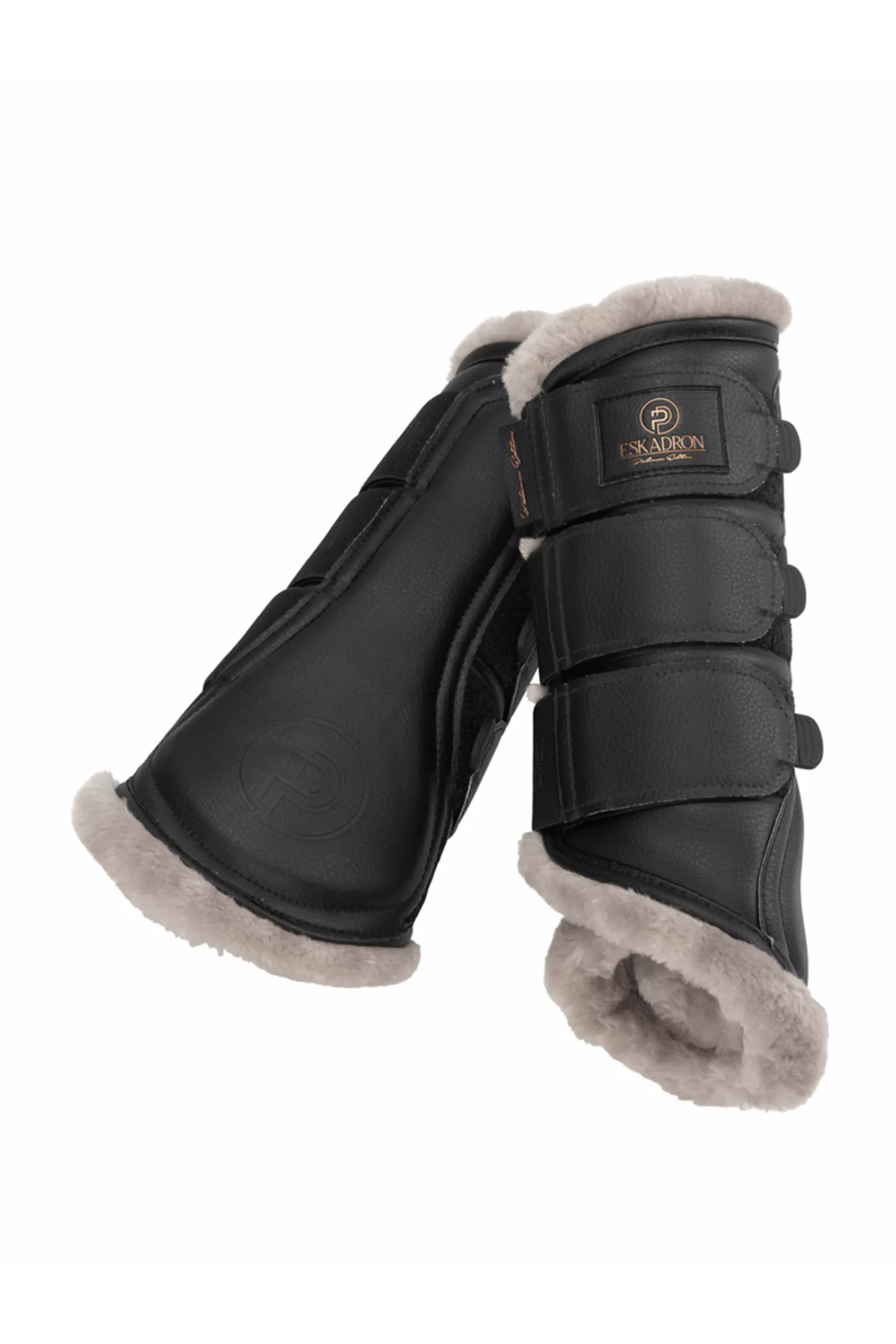eskadron Stinchiere E Protezioni | Platinum 23 Stivali Con Tendine In Pelliccia Sintetica In Ecopelle Black
