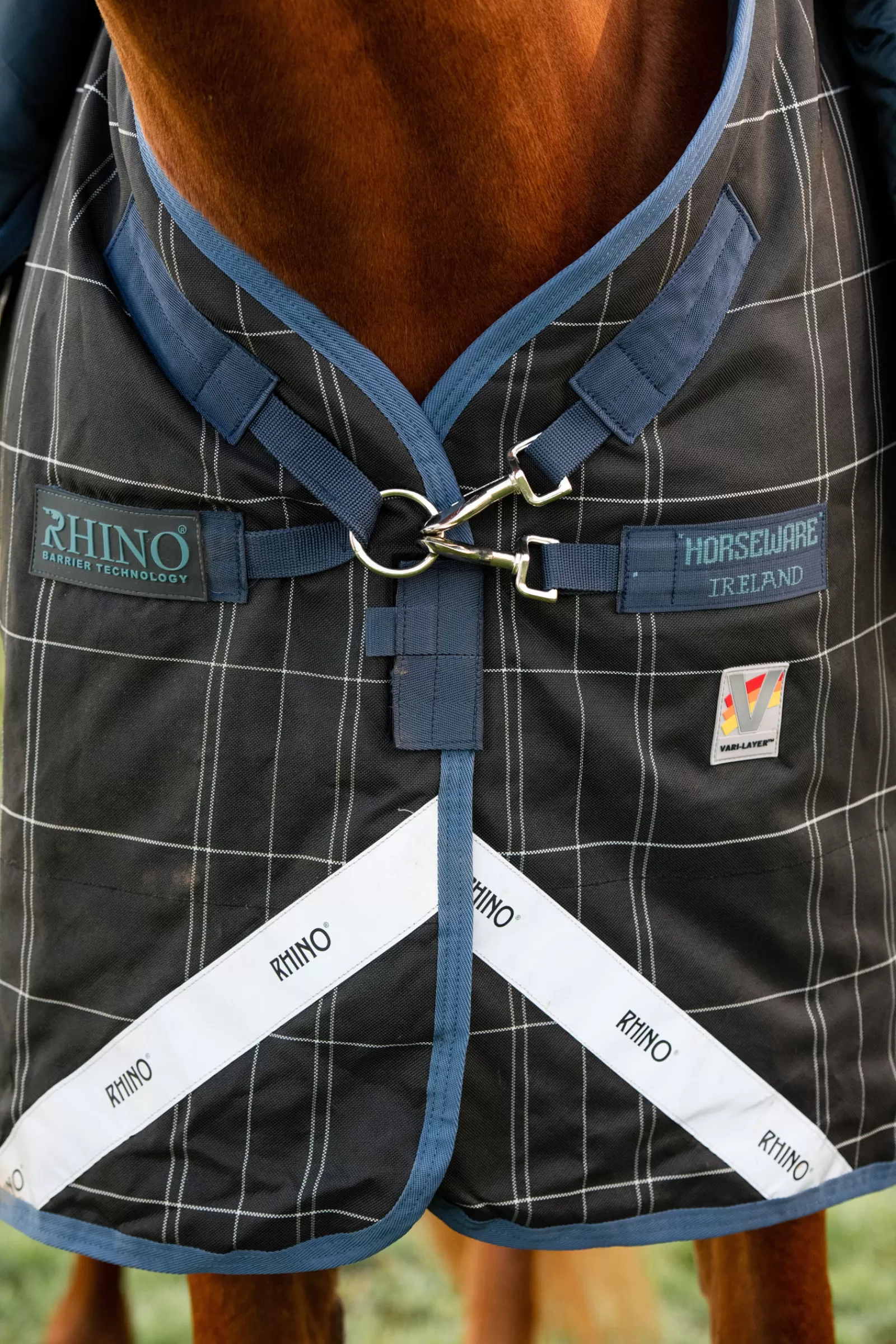 Rhino Reflectech Plus Coperta Da Tunrout A Strati Vari Incl. Cappuccio Rimovibile, 250 Gr>horseware New