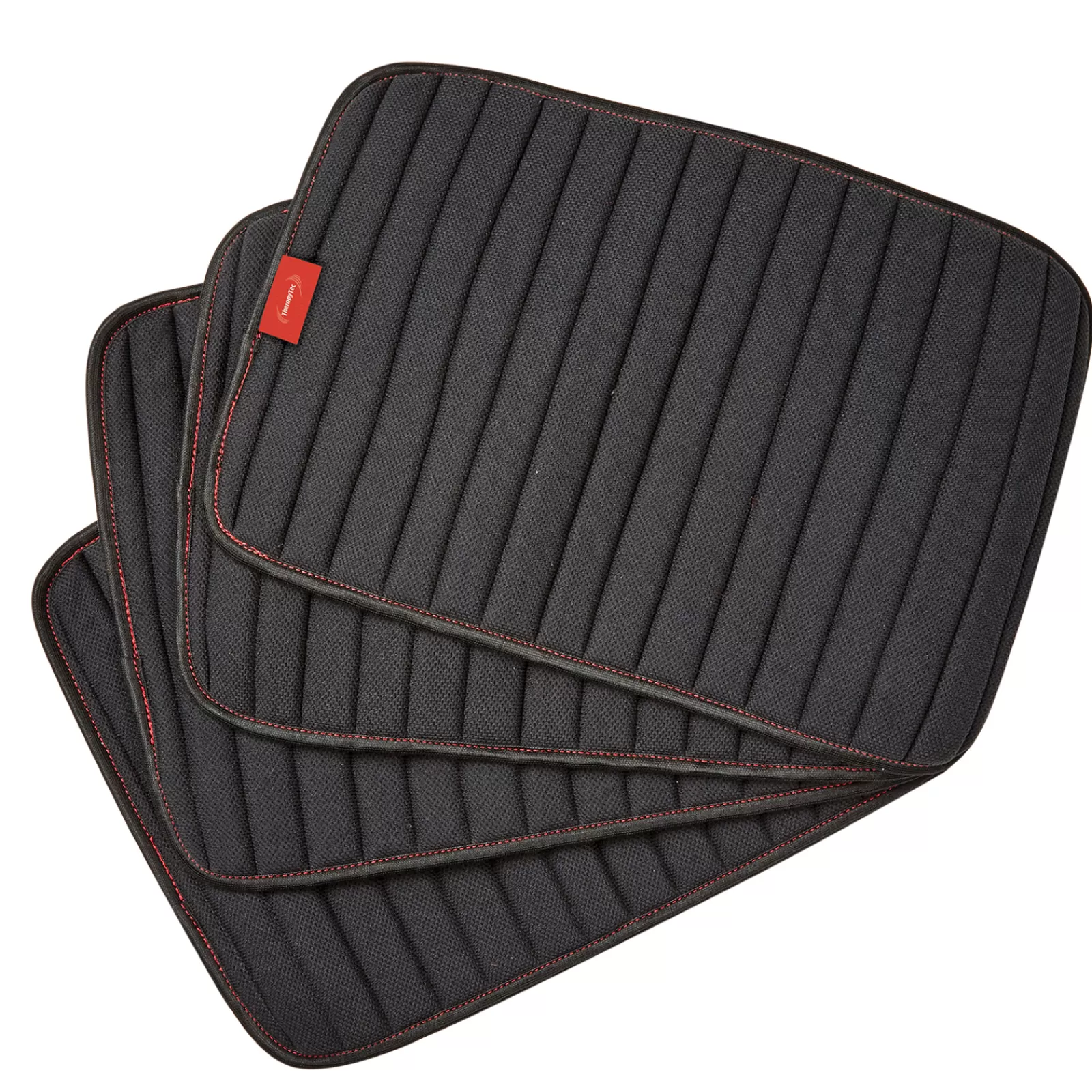 weatherbeeta Sottofasce Per Cavalli | Paragambe Therapy-Tec Channel Quilt (4 Pezzi) Black/Red