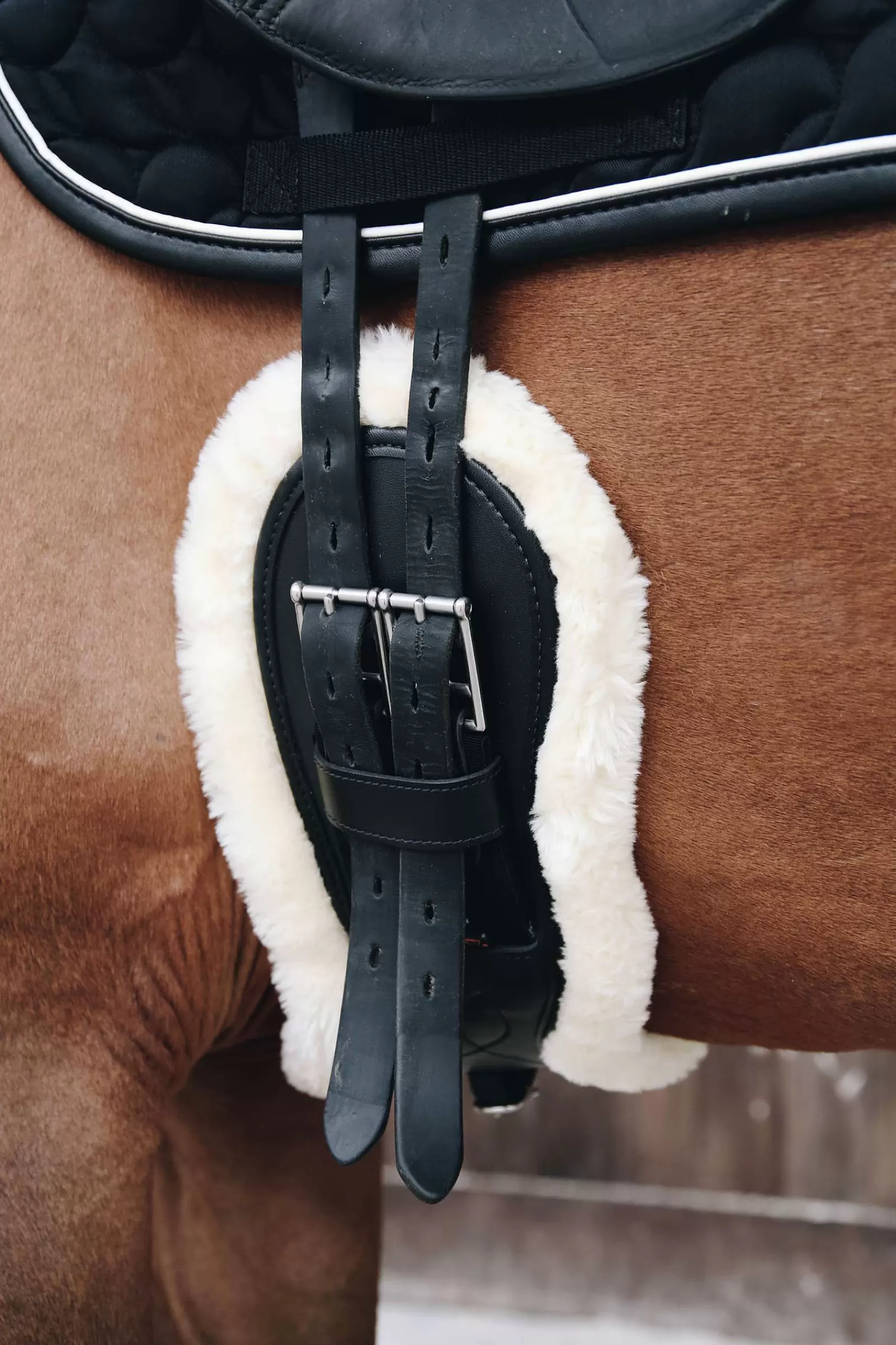 Sottopancia Corto Anatomico In Pelle Di Pecora Horsewear>kentucky Fashion